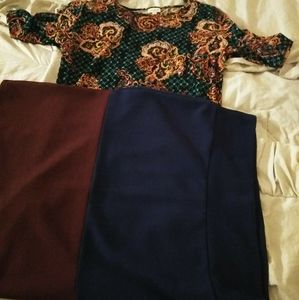 Cute lularoe outfit skirt and shirt